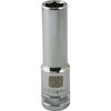 Dynamic Tools 3/8" Drive 6 Point SAE, 3/8" Deep Length, Chrome Finish Socket D008512